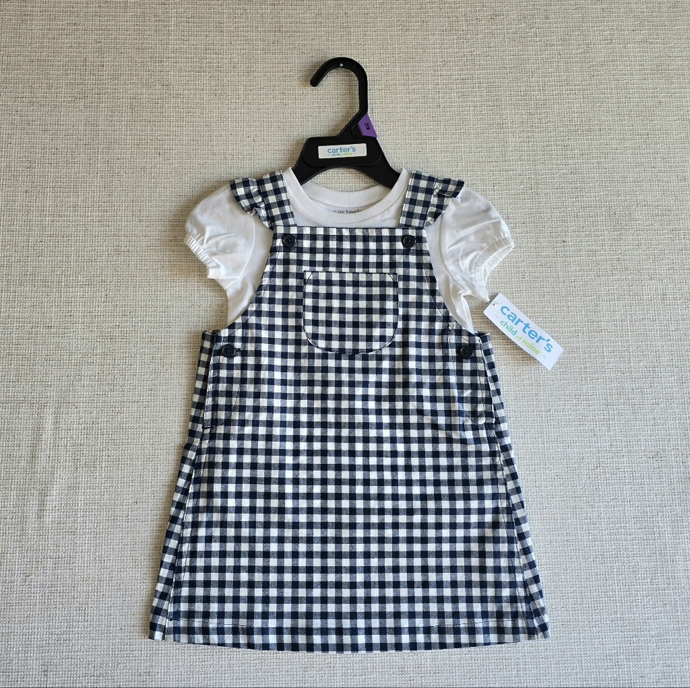 Carter's child of mine baby gingham print dress